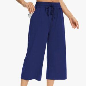 Sarin Mathews Womens Capri Sweatpants with pockets NWT - Purple size M